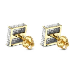 1 Carat Diamond Earrings 14K White Gold Studs -H'Hen Sale Store 1 carat diamond earrings 14k gold p 47937 backye