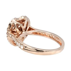 1 Carat Diamond Ring For Women Heart Design 14K Yellow Gold 17 1 Carat Diamond Ring For Women Heart Design 14K Yellow Gold -H'Hen Sale Store 1 carat diamond ring for women heart design 14k yellow rose white gold backro