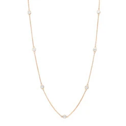 1 Carat Diamonds By The Yard Ladies Necklace Solid 14K Yellow Gold Chain For Women -H'Hen Sale Store 1 carat diamonds by the yard ladies necklace solid 14k gold chain 000877 ro