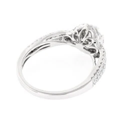 1 Carat Luxurman Ladies Diamond Engagement Ring Cluster Diamonds 14K White Gold -H'Hen Sale Store 1 carat luxurman ladies diamond engagement ring cluster diamonds 14k gold backwh