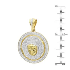 1 Carat Mini Diamond Medusa Head Pendant For Men Medallion 10K Yellow Gold -H'Hen Sale Store 1 carat mini diamond medusa head pendant for men medallion in 10k gold rulerye