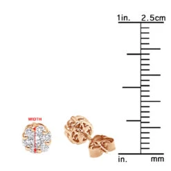 1 Cluster Diamond Earring 0.20ct 14K White Gold Single Earring Men's -H'Hen Sale Store 1 cluster diamond earring 020ct 14k gold single earring mens p 49533 rulerro