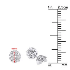 1 Cluster Diamond Earring 0.20ct 14K White Gold Single Earring Men's -H'Hen Sale Store 1 cluster diamond earring 020ct 14k gold single earring mens p 49533 rulerwh