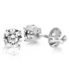 1 Carat Diamond Stud Earrings W Round Diamonds 14K White Gold -H'Hen Sale Store 1 ct diamond stud earrings w round diamonds 14k gold p 5628 wh
