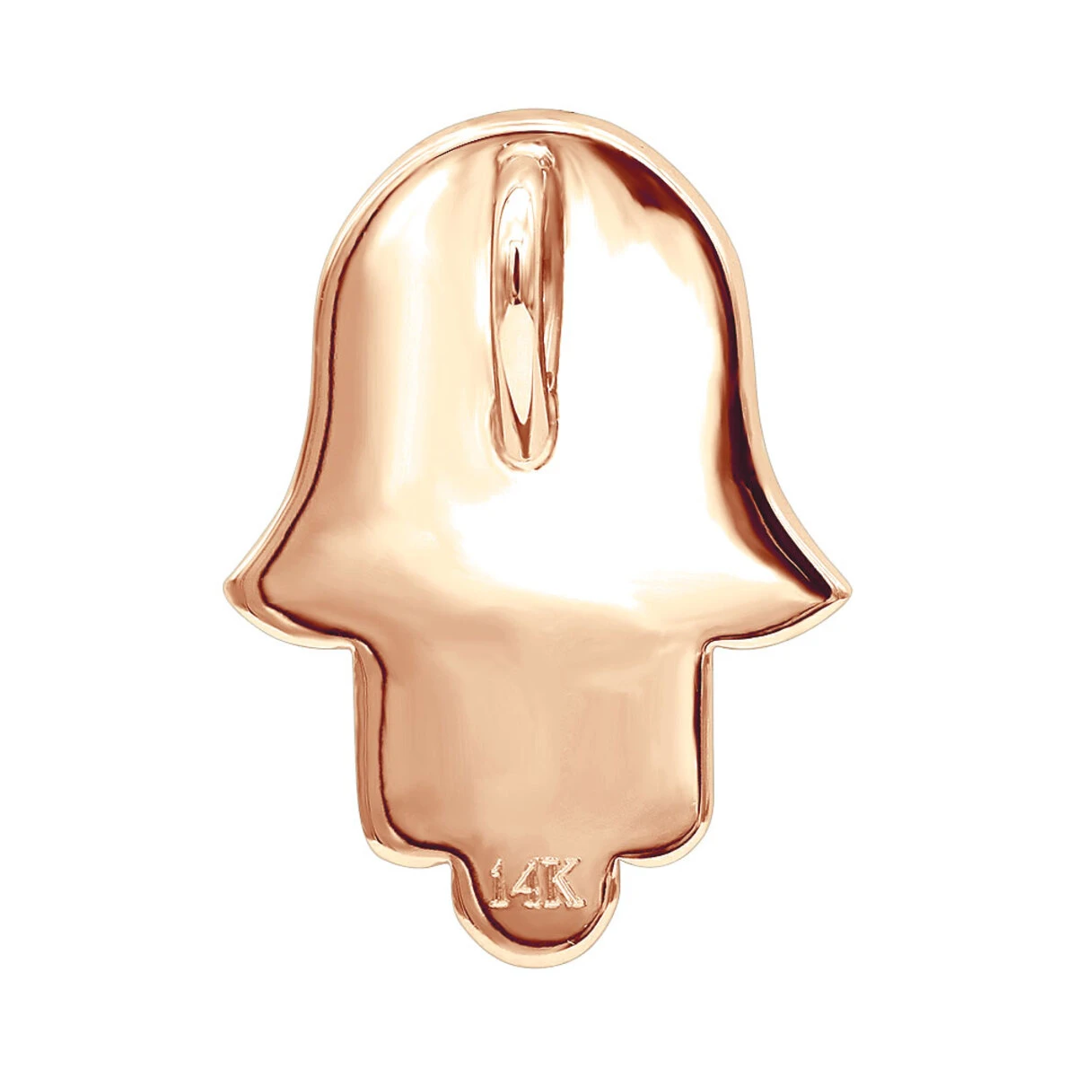 14K White Gold Jewish 1 Inch Diamond Hamsa Hand Amulet Pendant 1.5ct 8 14K White Gold Jewish 1 Inch Diamond Hamsa Hand Amulet Pendant 1.5ct - Image 6