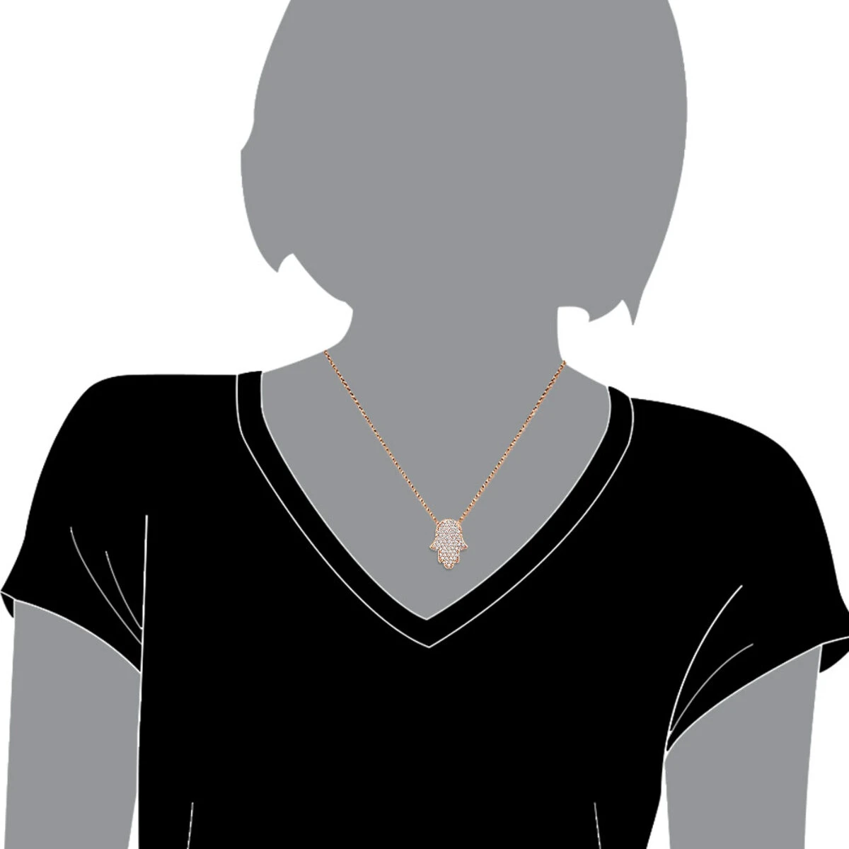 14K White Gold Jewish 1 Inch Diamond Hamsa Hand Amulet Pendant 1.5ct 11 14K White Gold Jewish 1 Inch Diamond Hamsa Hand Amulet Pendant 1.5ct - Image 9