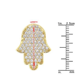 14K White Gold Jewish 1 Inch Diamond Hamsa Hand Amulet Pendant 1.5ct 24 14K White Gold Jewish 1 Inch Diamond Hamsa Hand Amulet Pendant 1.5ct -H'Hen Sale Store 1 inch diamond hamsa hand amulet pendant in 14k gold jewish jewelry 15ct 000786 rulerye