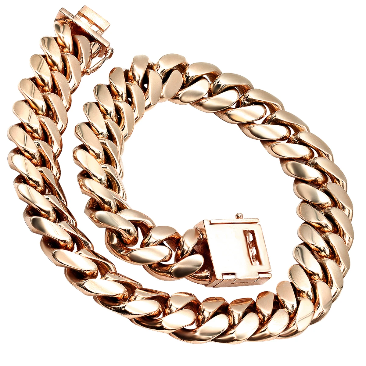 Solid 14K Yellow Gold Diamond Cuban Link Chain 1 Kilo 8 Solid 14K Yellow Gold Diamond Cuban Link Chain 1 Kilo - Image 6