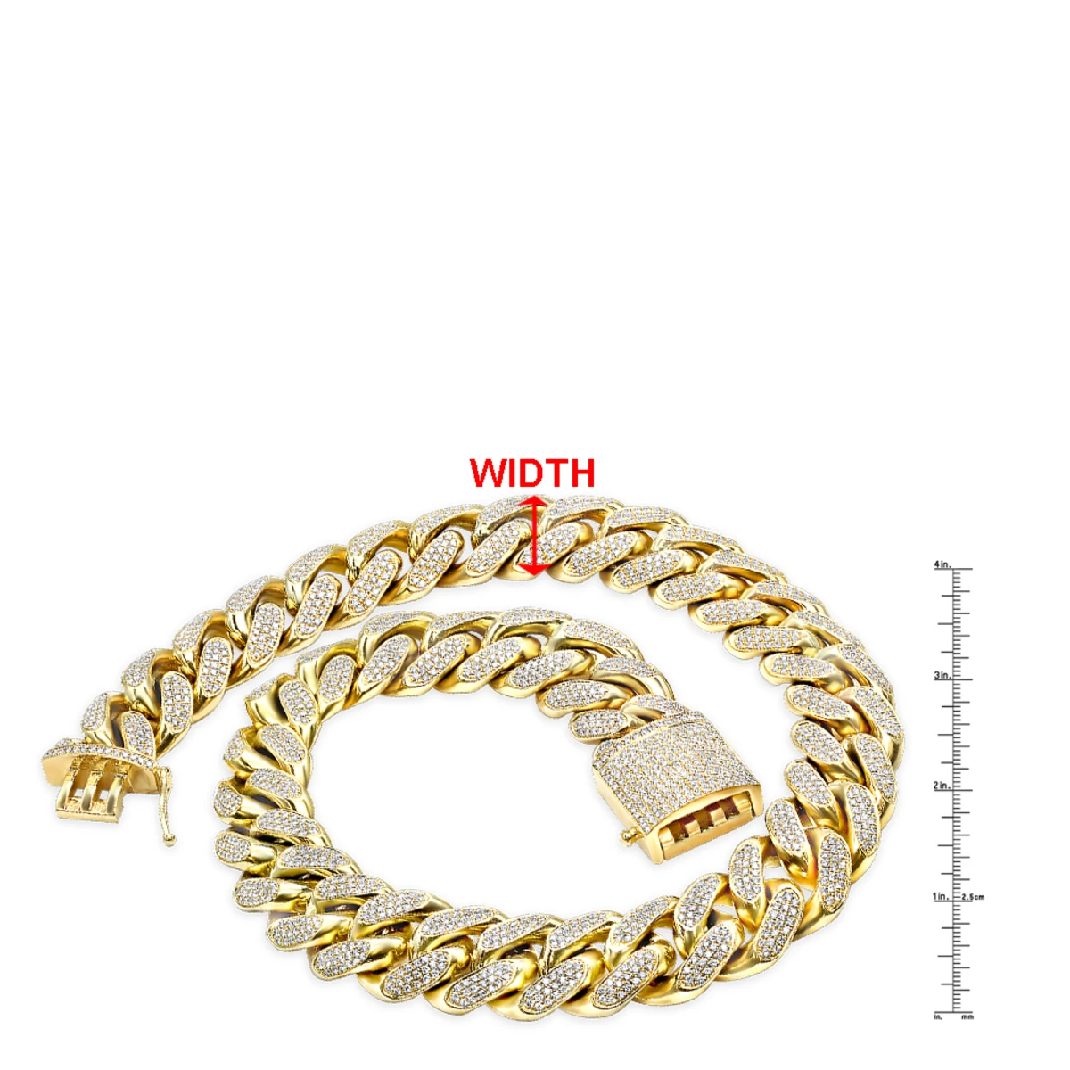 Solid 14K Yellow Gold Diamond Cuban Link Chain 1 Kilo 10 Solid 14K Yellow Gold Diamond Cuban Link Chain 1 Kilo - Image 8