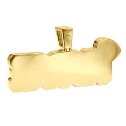 10K Rose Gold 2.5 Carat Diamond Name Plate Pendant For Men And Women 14 10K Rose Gold 2.5 Carat Diamond Name Plate Pendant For Men And Women -H'Hen Sale Store 100627 100627 back yellow