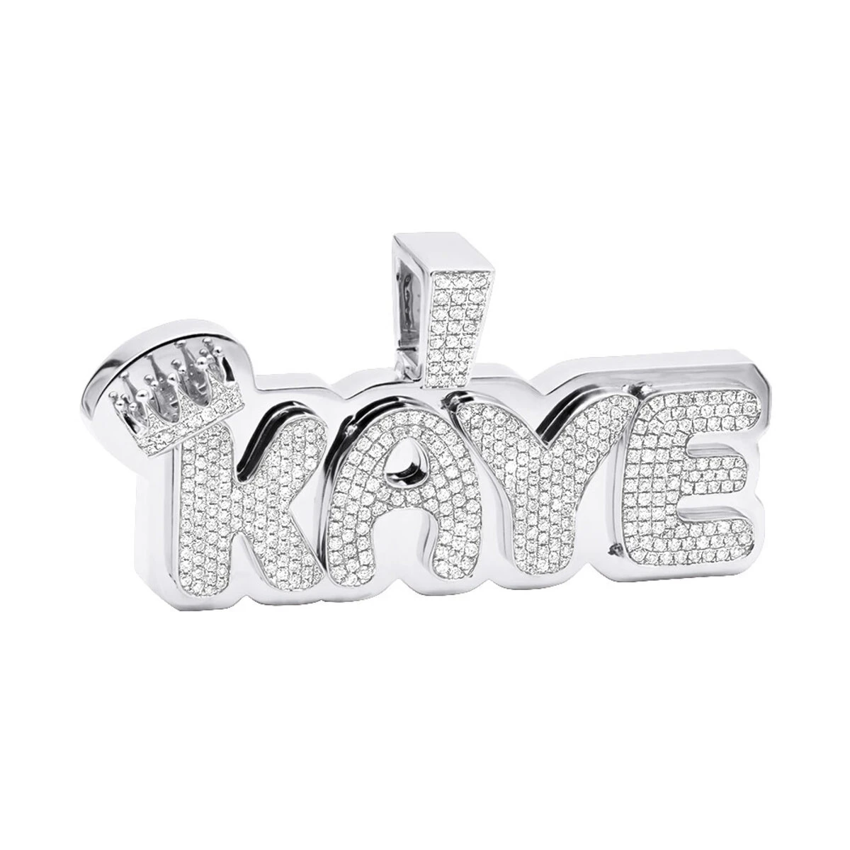 10K Rose Gold 2.5 Carat Diamond Name Plate Pendant For Men And Women 5 10K Rose Gold 2.5 Carat Diamond Name Plate Pendant For Men And Women - Image 3