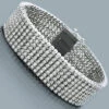 10K White Gold 7-Row Cuff Diamond Bracelet 14.70ct -H'Hen Sale Store 10k 7 row cuff diamond bracelet 1470ct p 22567