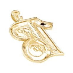 10K Yellow Gold Blue Diamond Unique Pendant For Men 0.45ct By Luxurman -H'Hen Sale Store 10k gold blue diamond unique custom pendant for men 045ct by luxurman backye