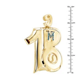 10K Yellow Gold Blue Diamond Unique Pendant For Men 0.45ct By Luxurman -H'Hen Sale Store 10k gold blue diamond unique custom pendant for men 045ct by luxurman rulerye