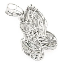 10K White Gold Color Diamond Praying Hands Pendant 2.75ct 10 10K White Gold Color Diamond Praying Hands Pendant 2.75ct -H'Hen Sale Store 10k gold color diamond praying hands pendant 275ct p 6016 backwh