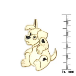 Real Diamond Dog Pendant: Dalmatian Puppy 0.15ct -H'Hen Sale Store 10k gold custom jewelry real diamond dog pendant dalmatian puppy 015ct rulerye