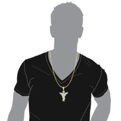 10K Yellow Gold Diamond Baby Angel Pendant For Men 1ct By Luxurman -H'Hen Sale Store 10k gold diamond baby angel pendant for men 13ct by luxurman bodye