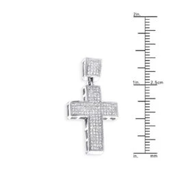 10K Yellow Gold Diamond Cross Pendant For Men 0.72ct 14 10K Yellow Gold Diamond Cross Pendant For Men 0.72ct -H'Hen Sale Store 10k gold diamond cross pendant 072ct p 40059 rulerwh