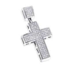 10K Yellow Gold Diamond Cross Pendant For Men 0.72ct 10 10K Yellow Gold Diamond Cross Pendant For Men 0.72ct -H'Hen Sale Store 10k gold diamond cross pendant 072ct p 40059 wh
