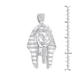 10K Yellow Gold Egyptian Pharaoh Head Diamond Pendant For Men 8ct By Luxurman -H'Hen Sale Store 10k gold egyptian pharaoh head diamond pendant for men 8ct by luxurman rulerwh