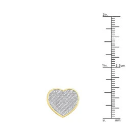10K White Gold Heart Shaped Diamond Stud Earrings 0.63ct -H'Hen Sale Store 10k gold heart shaped diamond stud earrings 063ct p 6179 rulerye
