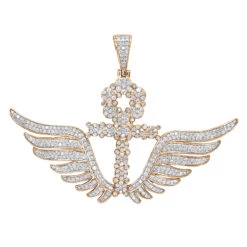 10K White Gold Men's Diamond Ankh Pendant Cross With Wings 3.33ct By Luxurman 10 10K White Gold Men's Diamond Ankh Pendant Cross With Wings 3.33ct By Luxurman -H'Hen Sale Store 10k gold mens diamond ankh pendant cross with wings 333ct by luxurman ro