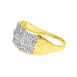 10K White Gold Men's Diamond Ring 0.60ct -H'Hen Sale Store 10k gold mens diamond ring 060ct p 42656 backye