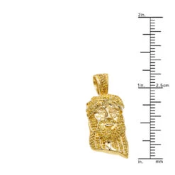 10K Rose Gold Micro Jesus Piece Yellow Diamond Face Pendant 0.5ct By Luxurman -H'Hen Sale Store 10k gold micro jesus piece yellow diamond face pendant 04ct by luxurman rulerye