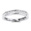 10K White Gold Princess Cut Diamond Wedding Band For Women 1 Carat -H'Hen Sale Store 10k gold princess cut diamond wedding band for women 1 carat mainwh