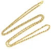 10K Yellow Gold Rope Chain For Men 26-28in 3mm