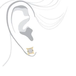 10K White Gold Round Diamond Kite Stud Earrings 0.18ct -H'Hen Sale Store 10k gold round diamond kite stud earrings 018ct p 47959 bodye