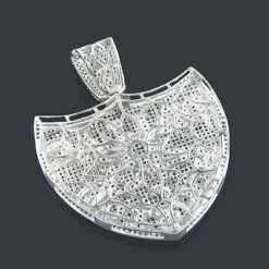 10K White Gold Texas Interstate 45 Shield Diamond Pendant 7.26ct 6 10K White Gold Texas Interstate 45 Shield Diamond Pendant 7.26ct -H'Hen Sale Store 10k gold texas interstate 45 shield diamond pendant 726ct 2