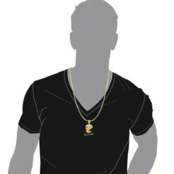 10K Yellow Gold Tweety Bird Diamond Pendant 4.11ct -H'Hen Sale Store 10k gold tweety bird diamond pendant 411ct p 6811 body yellow