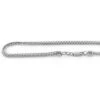 Men's Solid 10K White Gold Franco Chain 26in-40in., 3mm