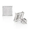 10K White Gold Pave Diamond Stud Earrings 0.27ct -H'Hen Sale Store 10k pave diamond stud earrings 027ct p 41213 wh