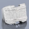 10K White Gold Pave Men's Diamond Ring 1.61ct -H'Hen Sale Store 10k pave mens diamond ring 161ct p 38806