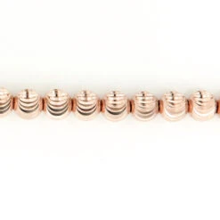 Men's 10K Yellow Gold Moon Cut Ball Chain 5mm 22-40in -H'Hen Sale Store 10k rose gold moon cut chain 6mm 22 40in 4