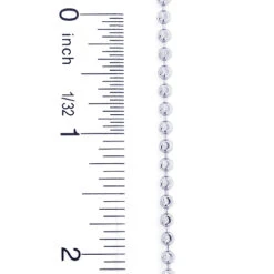 Men's 10K White Gold Moon Cut Bead Chain 3mm; 22-40in 11 Men's 10K White Gold Moon Cut Bead Chain 3mm; 22-40in -H'Hen Sale Store 10k white gold moon cut bead chain 3mm 22 40in 4