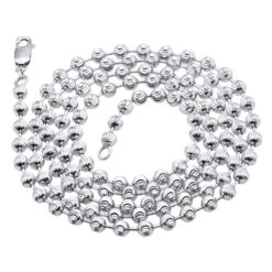 10K White Gold Moon Cut Chain 5mm 22-40in 19 10K White Gold Moon Cut Chain 5mm 22-40in -H'Hen Sale Store 10k white gold moon cut chain 6mm 22 40in back white