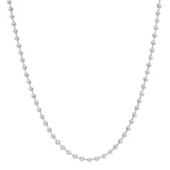 10K White Gold Moon Cut Chain 5mm 22-40in 22 10K White Gold Moon Cut Chain 5mm 22-40in -H'Hen Sale Store 10k white gold moon cut chain 6mm 22 40in box white