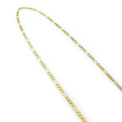 Men's 10K Yellow Gold Yellow Gold Figaro Chain 3.5mm 18-24in -H'Hen Sale Store 10k yellow gold figaro chain 35mm 22 24in 2