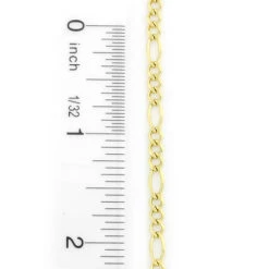 Men's 10K Yellow Gold Yellow Gold Figaro Chain 3.5mm 18-24in -H'Hen Sale Store 10k yellow gold figaro chain 35mm 22 24in 4