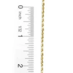 Hollow 10K Yellow Gold Rope Chain For Men 2.5mm 22-30in -H'Hen Sale Store 10k yellow gold rope chain 25 mm 22 30in 3