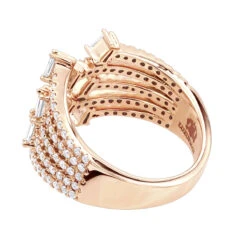 1.1 Carat Designer Diamond Right Hand Ring For Women By Luxurman 14K Rose Gold 11 1.1 Carat Designer Diamond Right Hand Ring For Women By Luxurman 14K Rose Gold -H'Hen Sale Store 11 carat designer diamond right hand ring for women by luxurman 14k gold backro