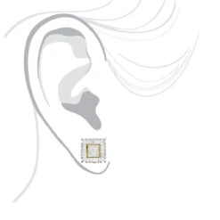 14K Yellow Gold Baguette Princess & Round Diamond Earrings 1.01ct 10 14K Yellow Gold Baguette Princess & Round Diamond Earrings 1.01ct -H'Hen Sale Store 14k baguette princess round diamond earrings 101ct p 88 bodye