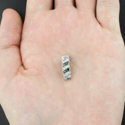 14K White Gold Black And White Diamond Pendant For Women Slider 0.27ct -H'Hen Sale Store 14k black and white diamond pendant 027ct p 40376box