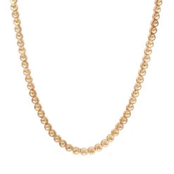 14K Yellow Gold Canary Yellow Diamond Chain For Men Bezel Set Necklace 5.25 Carats -H'Hen Sale Store 14k canary yellow diamond chain necklace bezel set 525 p 6219 ro