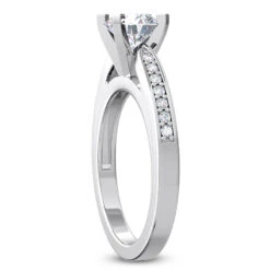 14K White Gold Designer Diamond Engagement Ring 0.68ct -H'Hen Sale Store 14k designer diamond engagement ring 068ct p 35085 back white 20220420 20220426