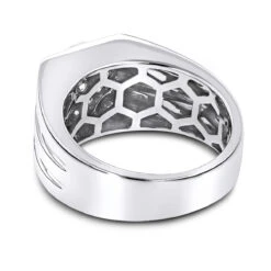 14K White Gold Designer Diamond Ring 0.65ct 11 14K White Gold Designer Diamond Ring 0.65ct -H'Hen Sale Store 14k designer diamond ring 065ct p 40410 backwh