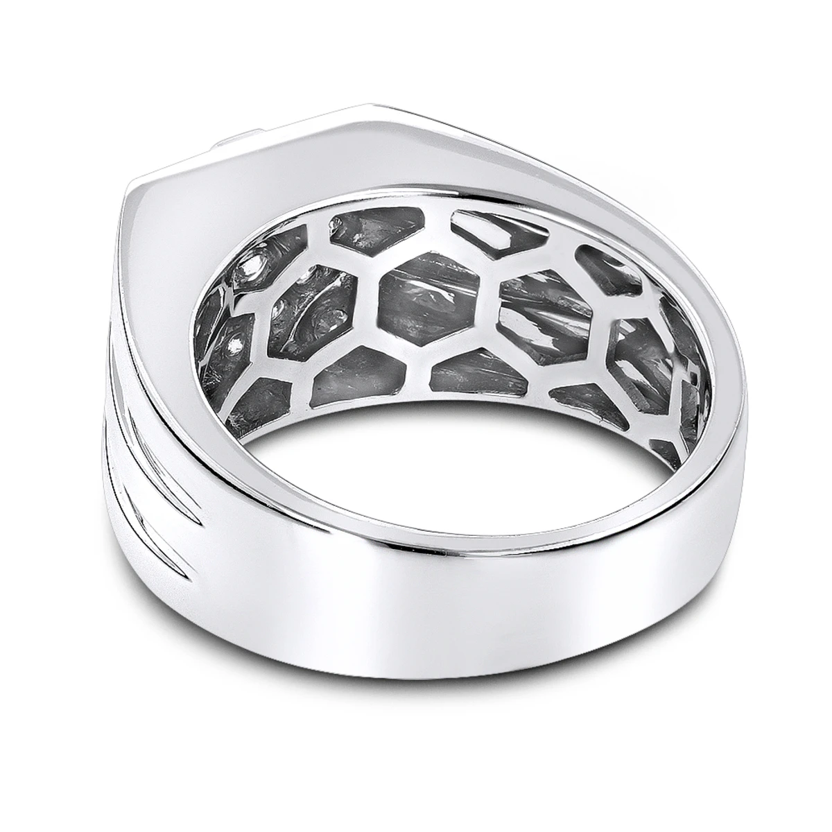 14K White Gold Designer Diamond Ring 0.65ct 6 14K White Gold Designer Diamond Ring 0.65ct - Image 4